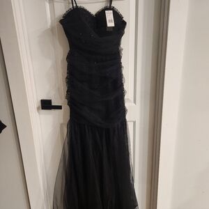 Betsy & Adam Black Dress Size 8